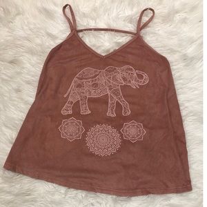 Elephant Suede Tank